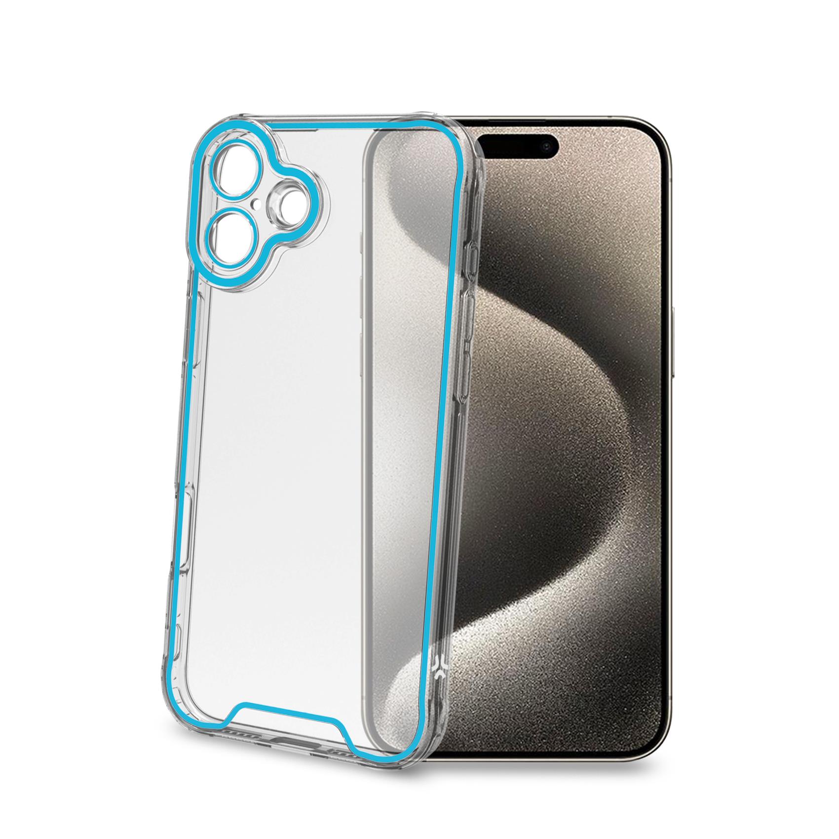 Custodia glow iphone 16 plus trasparente protezione anticaduta 8021735211211
