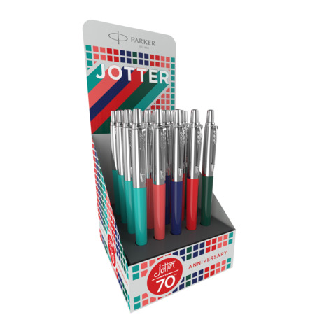 Penna a sfera jotter original espositore con 20 penne colorate 3026982061232