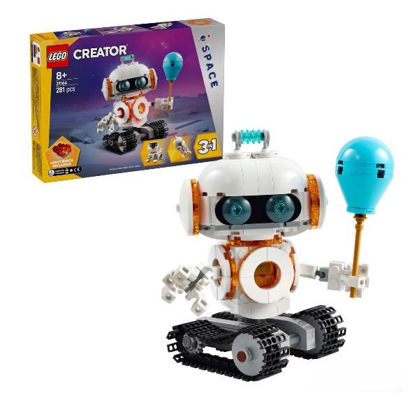 Robot spaziale lego creator 3 in 1 con jetpack e braccia snodabili 5702017822396
