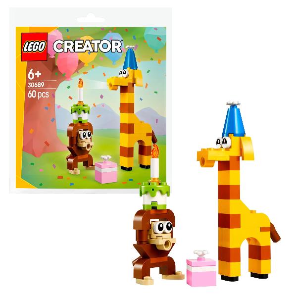 Animali festa compleanno costruzioni colorate divertenti 5702017819099