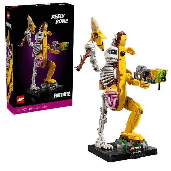 Kit costruzione bananita sbucciata lego fortnite per adulti 5702017591001