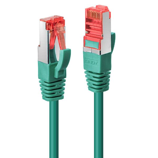 Cavo di rete cat 6 sftp verde da 15 metri con connettori rj45 4002888477543