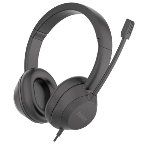 Cuffia usb con microfono rotante e controllo volume nxausb02 8431775035591