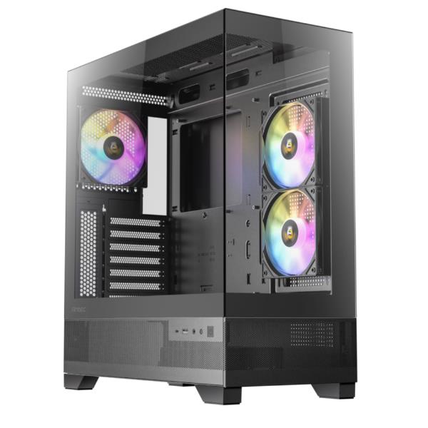Case per computer antec cx700 argb nero con design panoramico 0761345101202