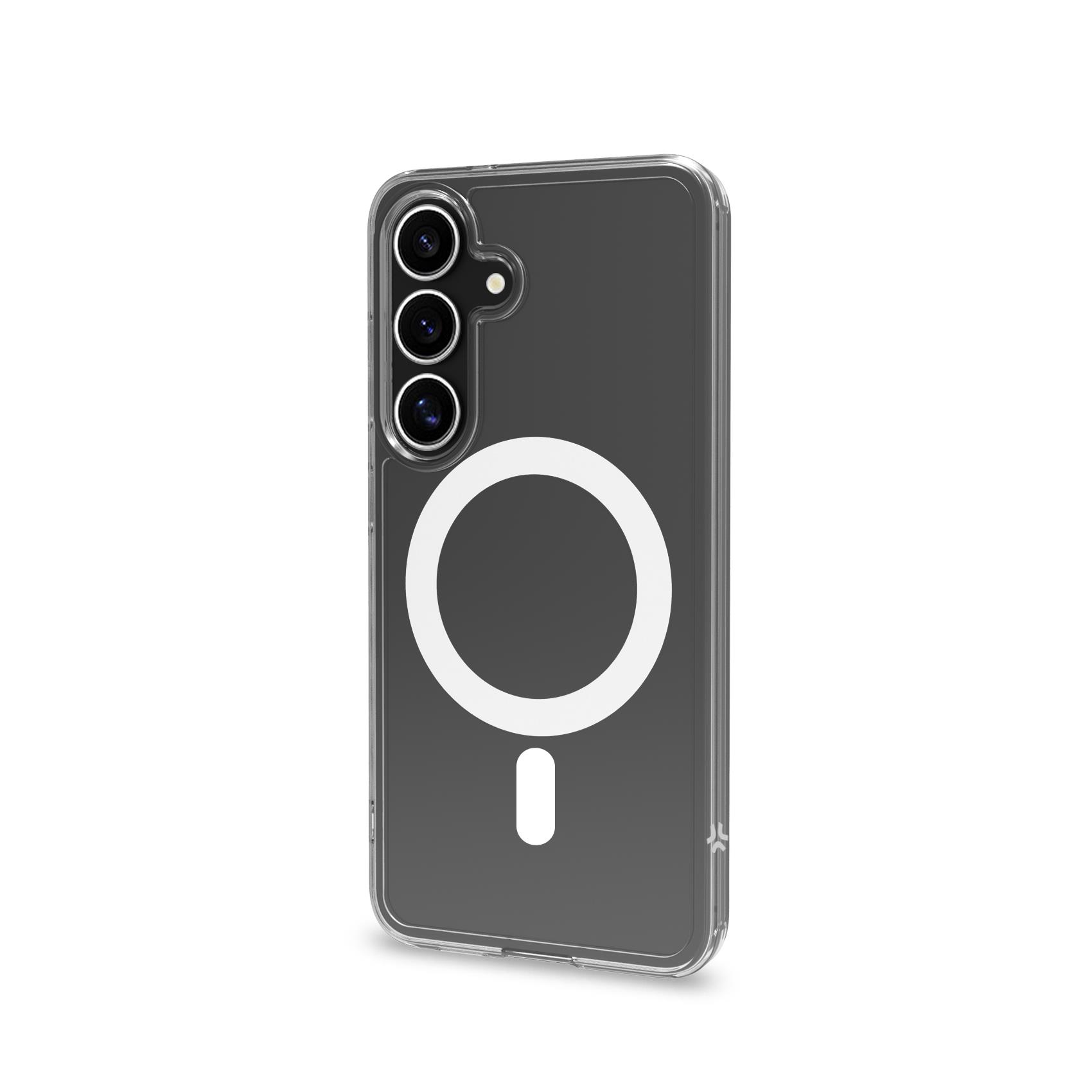 Protettore in gel per Samsung Galaxy S25 5G - Bianco, compatibile con modello specifico del dispositivo, realizzato da Gelskinmag, marchio Celly 8021735219248 | initpc.it