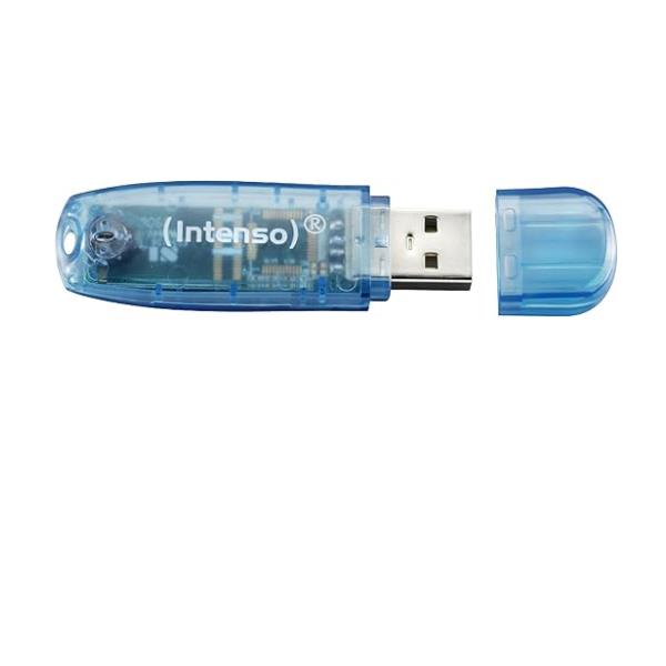 Chiavetta usb rainbow line blu da 4 gb, marca undefined 4034303008513