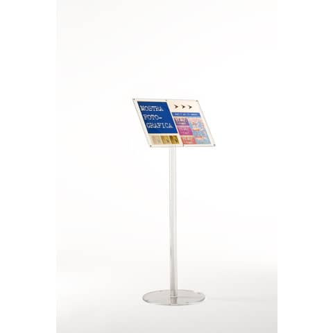 Espositore in acrilico a leggio per porta avvisi magnetici a4 8010026006681