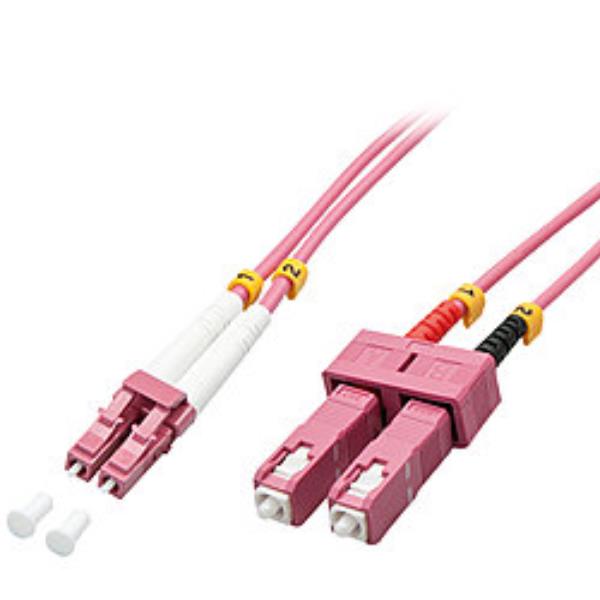 Cavo fibra ottica multimodale lc/sc da 2 metri di lunghezza in viole 4002888463614