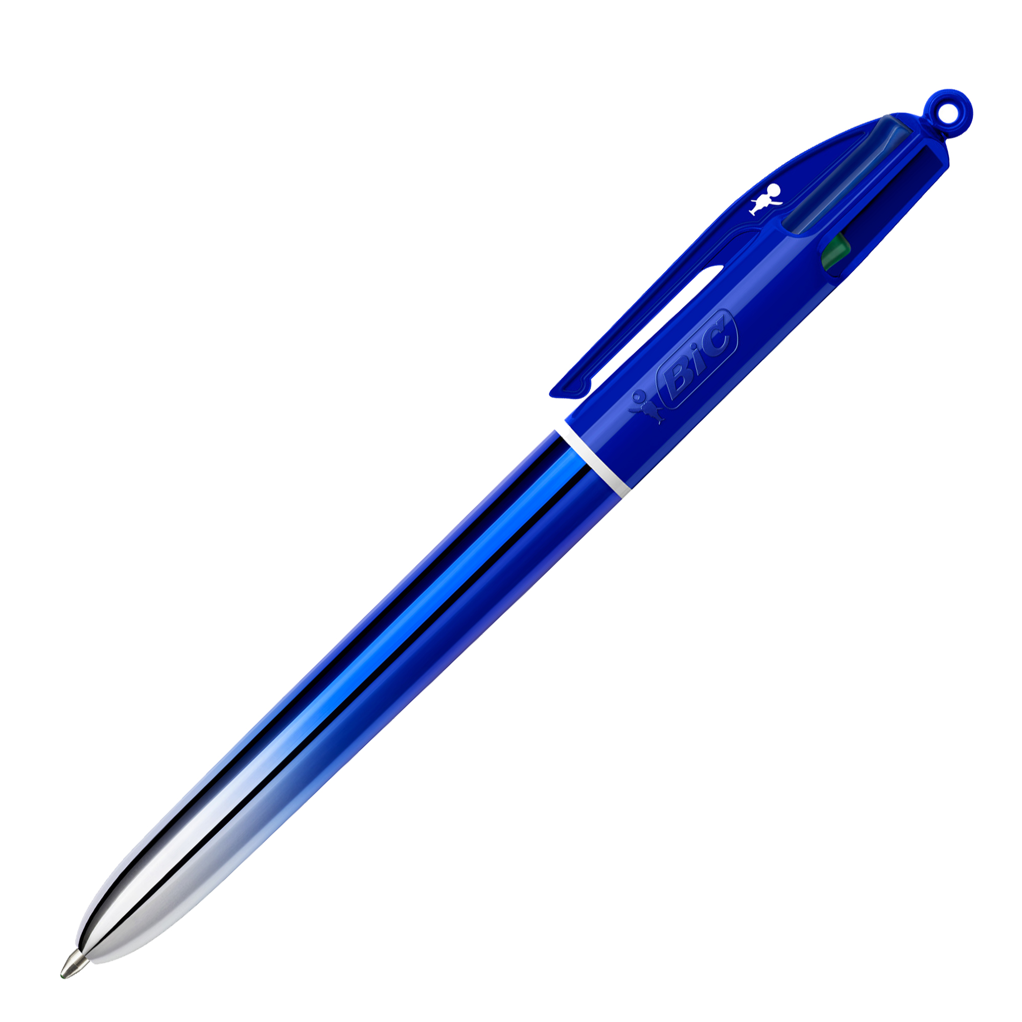 Penna a sfera cf12 con 4 colori e punta da 1 mm blu 3086123763210