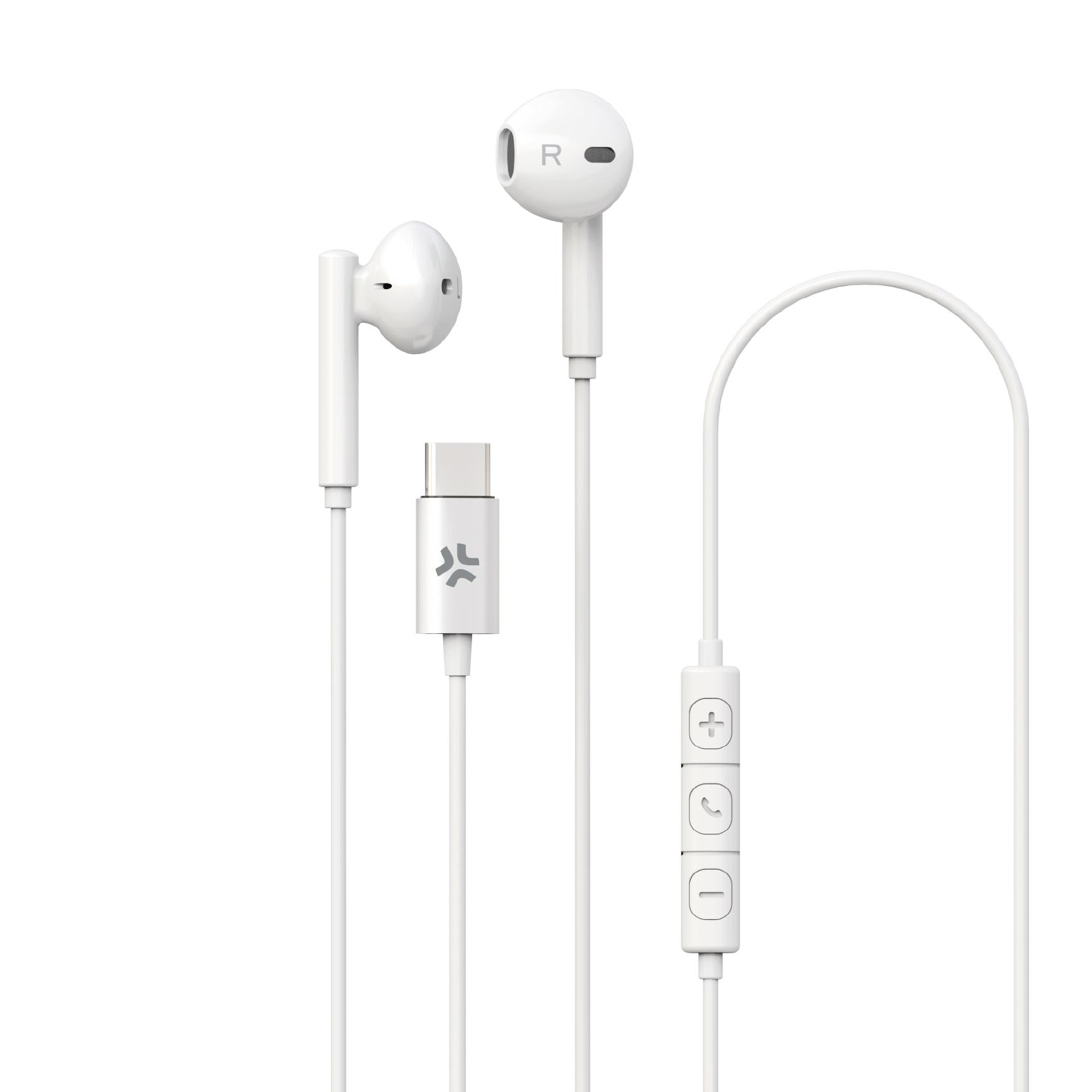STEREO EARPHONES USB-C WH
