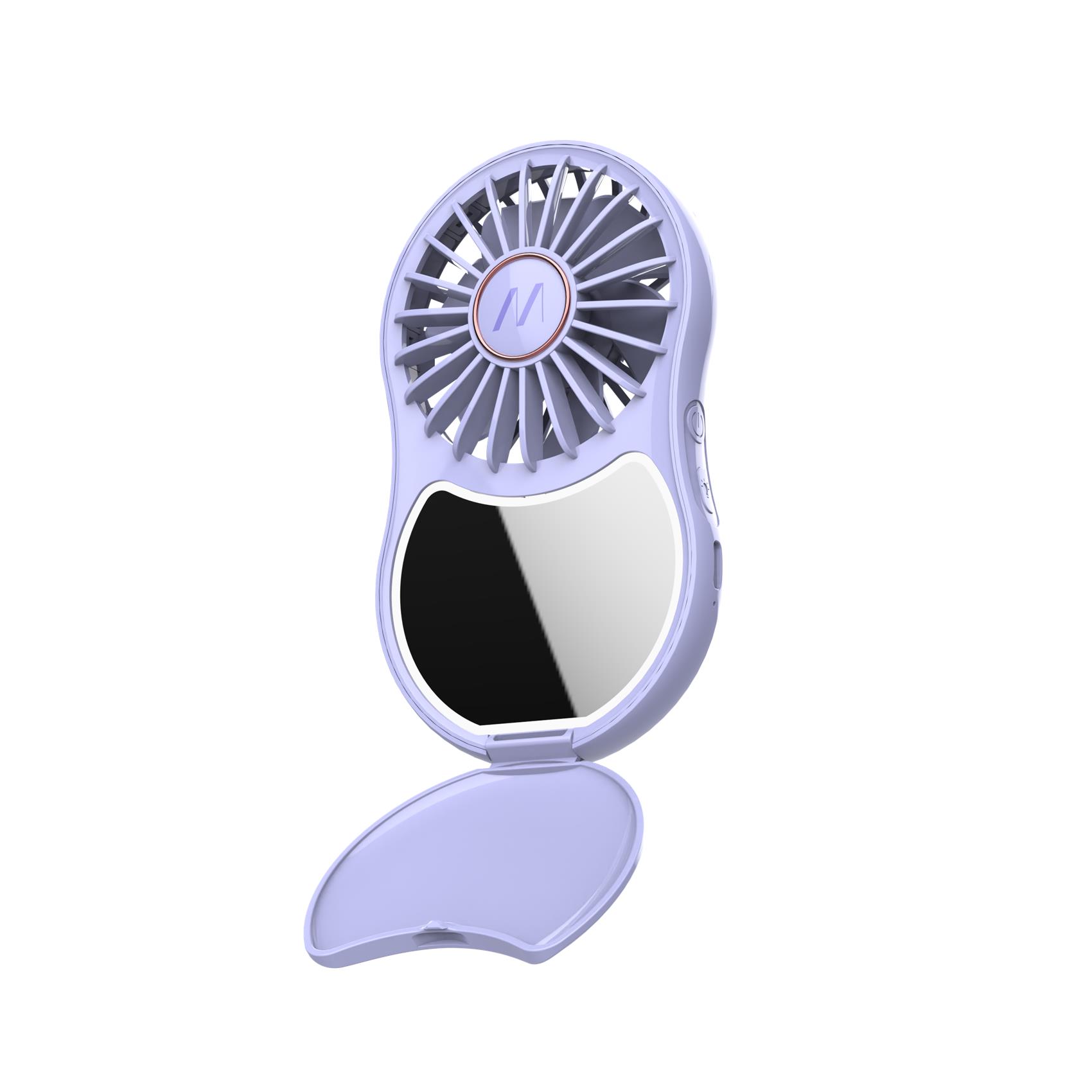 Ventilatore portatile con specchio e luce led mirror fan vl 8021735217763