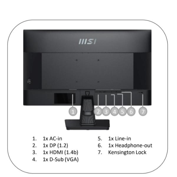 Monitor pro mp245g da 23.8 pollici con pannello ips 4711377211079