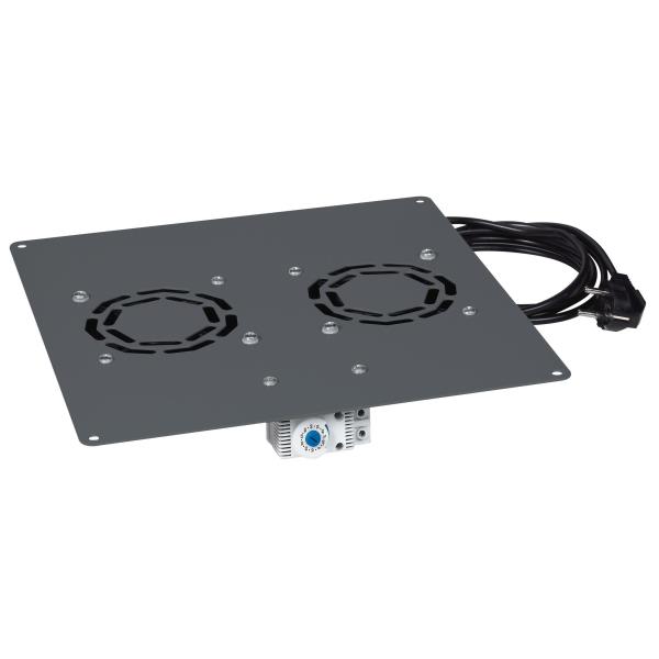 Kit ventole termostatate per rack 2 pezzi grigio ral7016 3245066464305