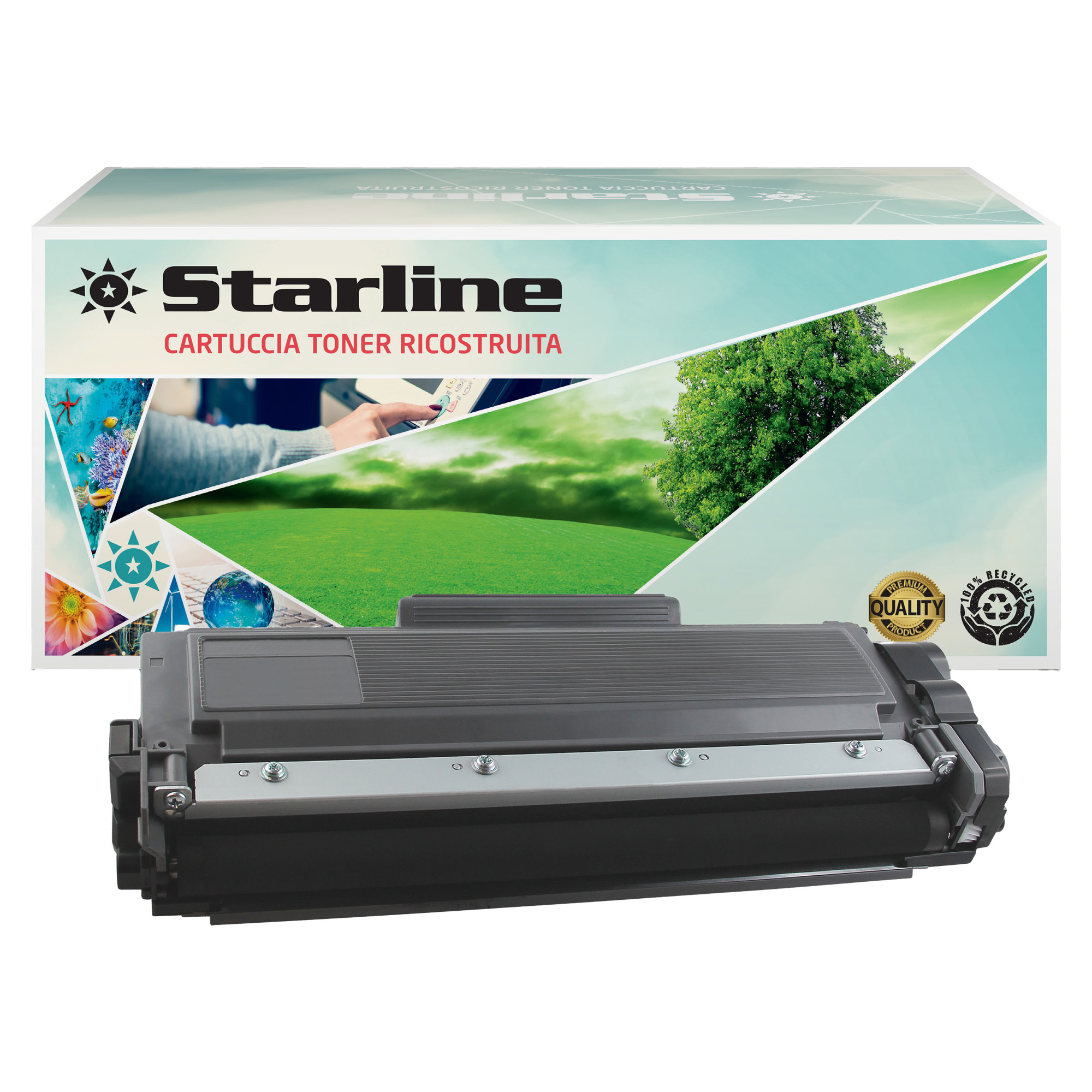 Toner nero per brother tn-2510xl compatibile hl-l2400 8025133130570
