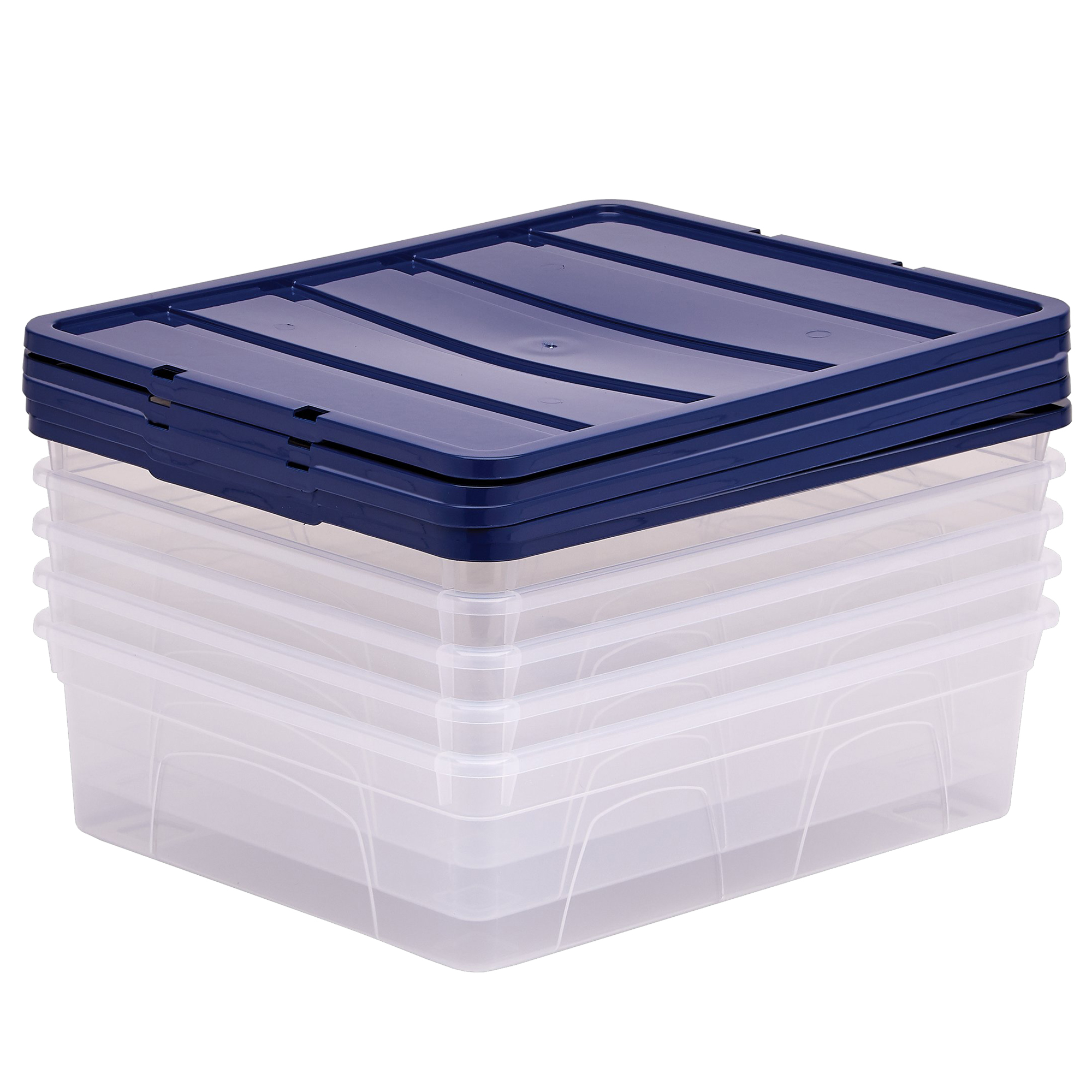 Contenitore fellowes 32x40x11cm coperchio blu trasparente multiuso 43859804832