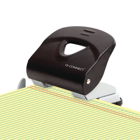 Perforatore a due fori nero per 30 fogli, guida a4 5705831142206