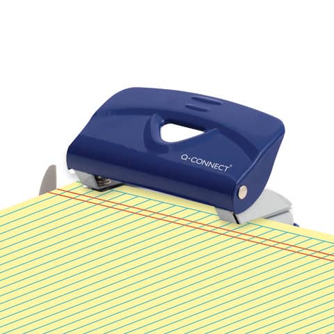 Perforatore a due fori q connect blu 10 fogli kf14215 5705831142152