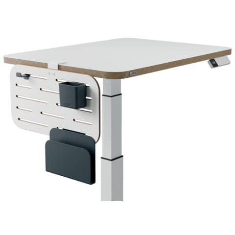 Pannello forato leitz ergo grigio chiaro 42x25 cm con accessori 4002432138449