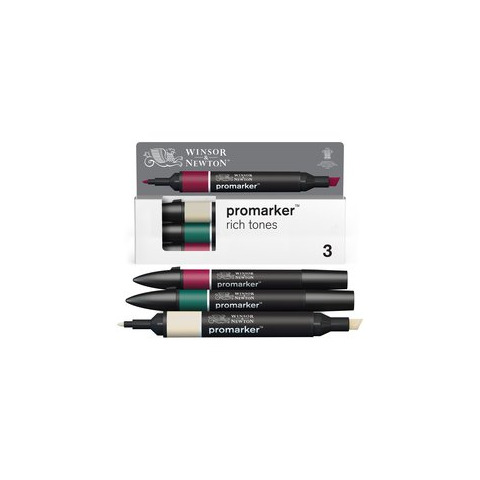 Pennarelli winsor&newton promarker doppia punta fine-larga intense 3pz 884955097250