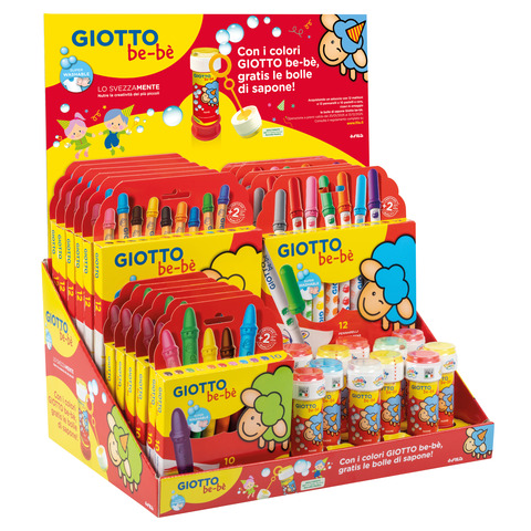 Espositore giotto bebè con 36 articoli e bolle in omaggio 8000825063695