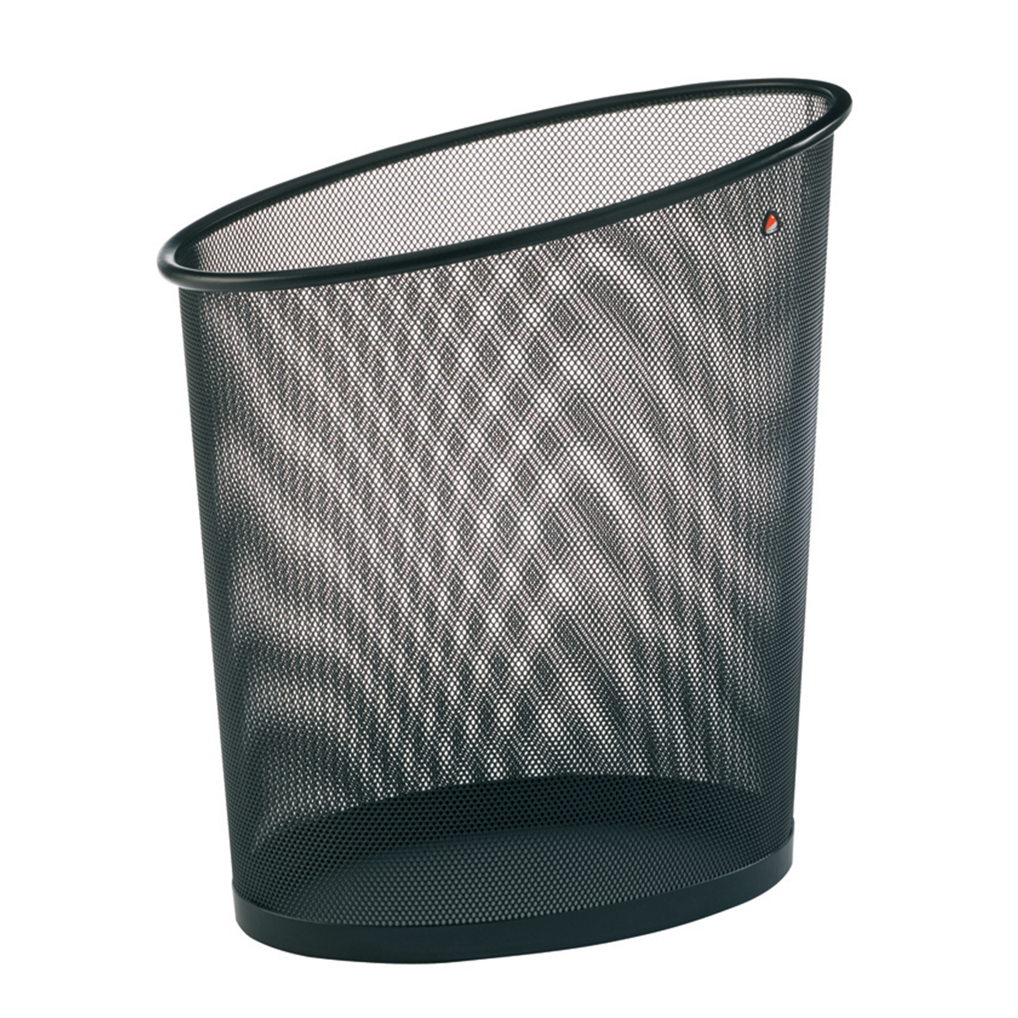 Cestino gettacarte mesh linea alba in rete metallica nera 18 lt 61921pz