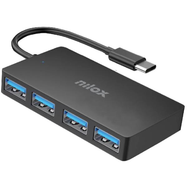 Docking station usb-c 4 porte usb 3.2 di nilox tech 8431775035478
