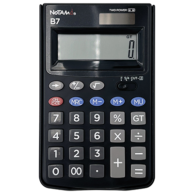 Calcolatrice tascabile notami b7 con display a 12 cifre. 8011117047798