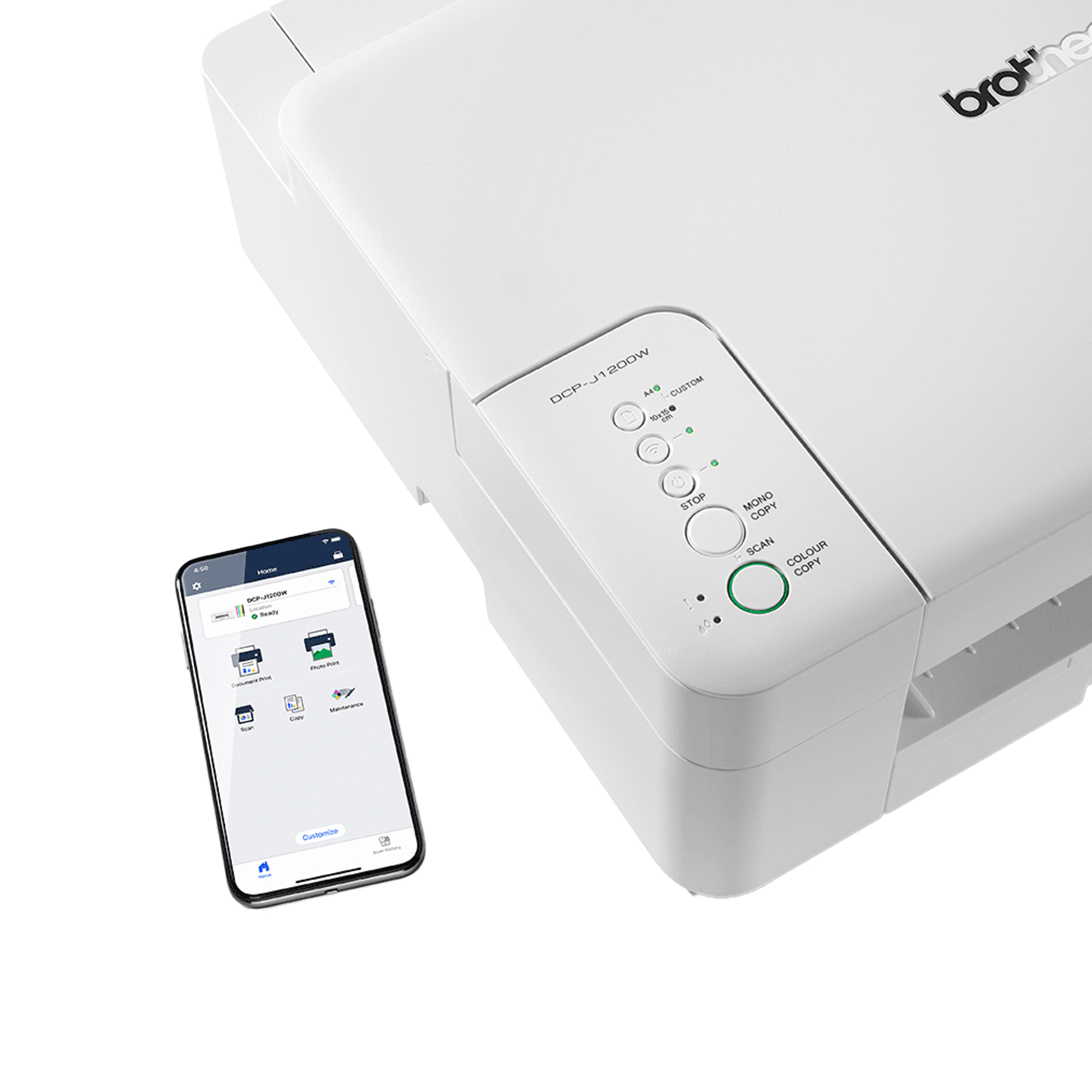 Stampante multifunzione a getto di inchiostro colore dcpj1260w 3 in 1 4977766841825