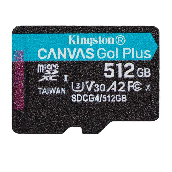 Microsd canvas go plus 512gb u3 v30 per gaming e droni android 0740617348071