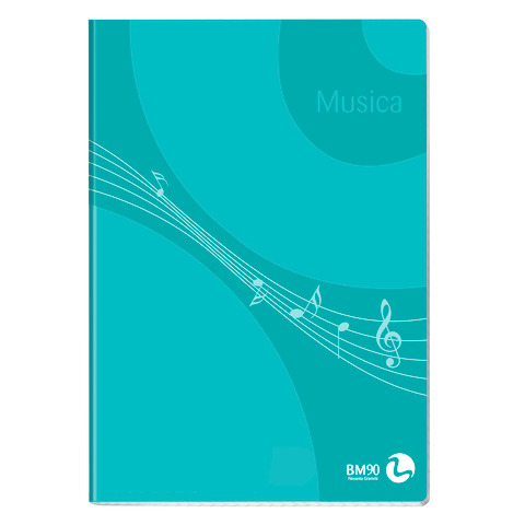 Album musica a4 32 fogli pentagrammato carta 90g didattico musicale 8008234041297