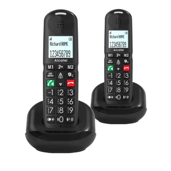 Alcatel xl685 duo nero telefono cordless con tasti grandi 3700601428452