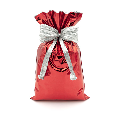 Buste regalo metallizzate rosso 20x35 cm confezione da 50 pezzi 8013277013392