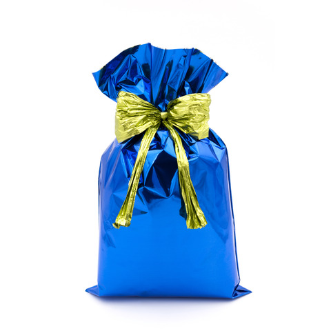 Buste regalo metallizzate blu 35x50 cm confezione da 50 pezzi italpak 8013277013163