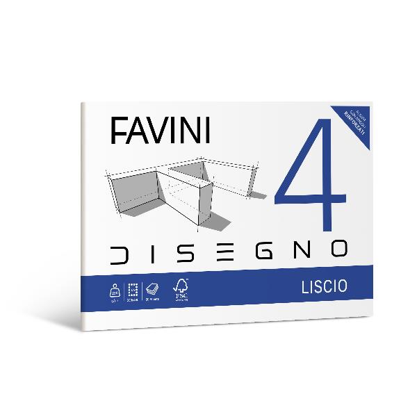 Cartangolo favini liscio 33x48cm 20fogli 220g/m2 fsc 8007057330106