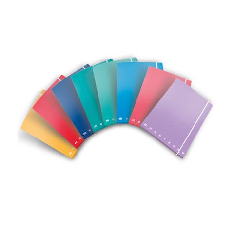 Cartella a4 monocromo elastico dorso 1,2cm colori assortiti 8005235090989