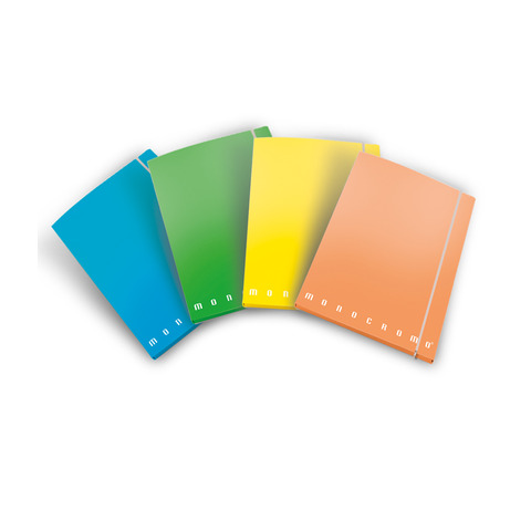 Cartella a4 monocromo con elastico fluo dorso 1,2 cm 8005235151420