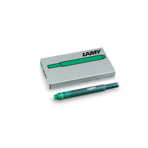 Cartucce lamy t10 da 5 pezzi in verde per stilografica 4014519114789