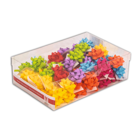 Coccarde in carta sintetica colore assortito diametro 4cm everyday 8001565266650