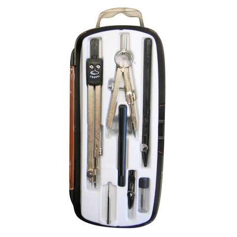 Compasso scolastico eredi crotti con 7 accessori integrati 8017850002070