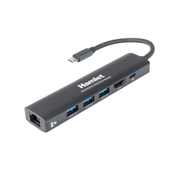 Docking station usb-c hdmi 4k 100w con usb e lan 8000130594242