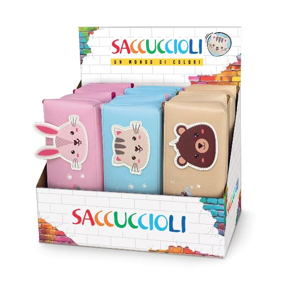 Astuccio cute pets in pu con rilievi - 12 pezzi 8007509130995