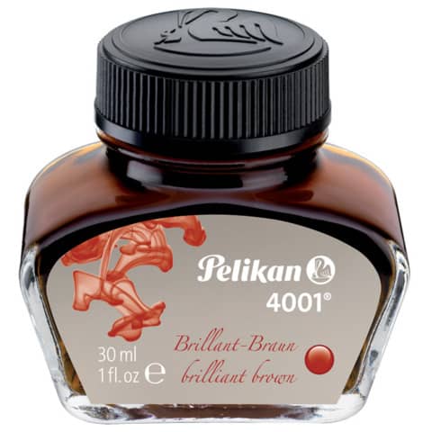 Inchiostro pelikan 4001 marrone 30ml alta qualita 4012700311900