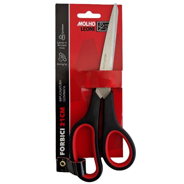 FORBICE 21CM MANICO GOMMATO ASIMM.