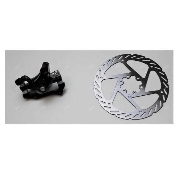 Freno a disco anteriore 160mm per ebike nilox j5 nat geo completo 8051122179770