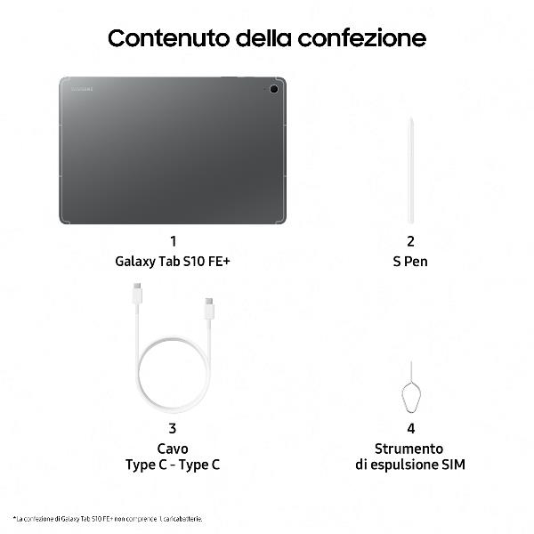 Samsung galaxy tab s10 fe plus da 13 pollici 8806097197485