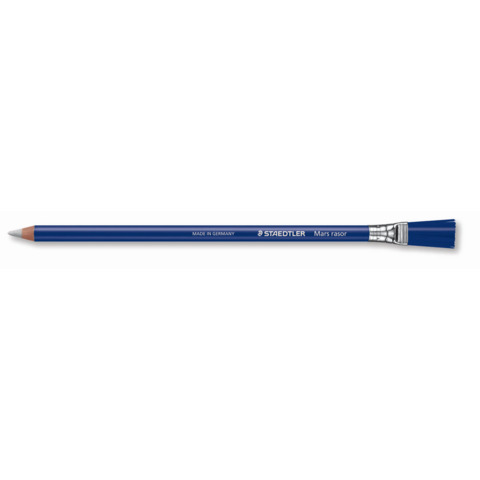 Gomma matita staedtler mars rasor blu con spazzolino 213mm 4007817530948