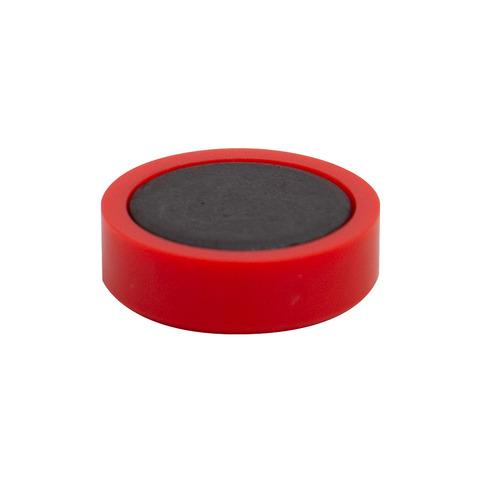 Magneti per lavagne bianche da 25 mm in rosso - confezione da 10 pezzi 5705831026421