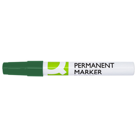 Marcatore q-connect permanente verde 4mm in alluminio kf11711 conica 5705831117112