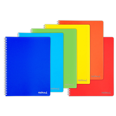 Maxi spiralato pp Notami - senza fori - A4 - fg.70 - g. 80 - 4m