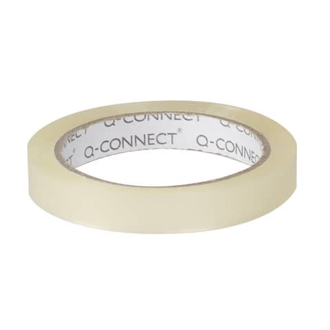 Nastro adesivo trasparente in polipropilene da 19 mm x 66 m q-connect 5706002270162